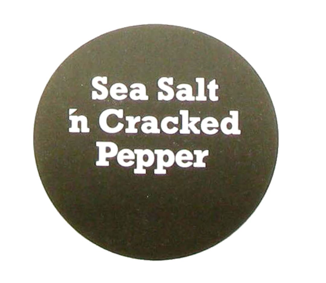 Sea Salt N Cracked 1" French Fry Label - 1000 / RL