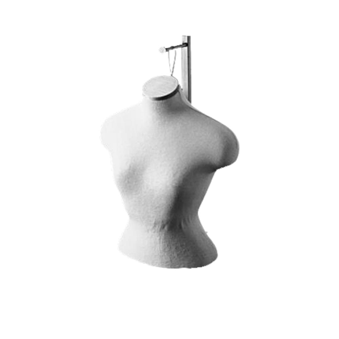 Melvin S. Roos & Co. 71142L Brushed Metal Ladies Size 6 Torso Form