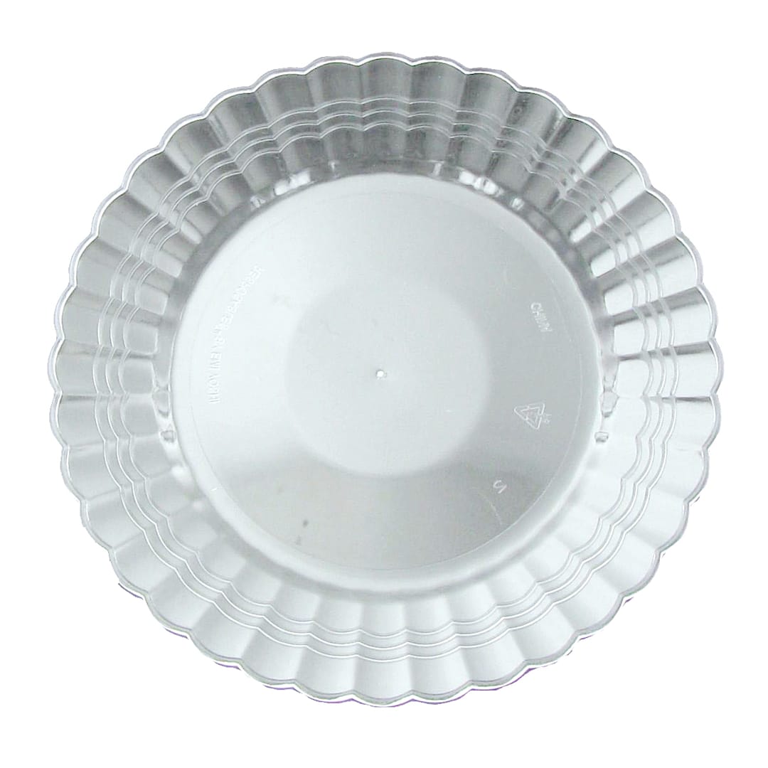Fineline Setting 206-BK Clear 6" Plastic Dessert Plate