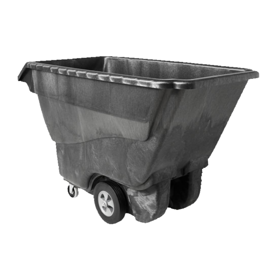 Rubbermaid FG9T1500BLA Black Structural Foam 1 Cu. Yard Tilt Truck