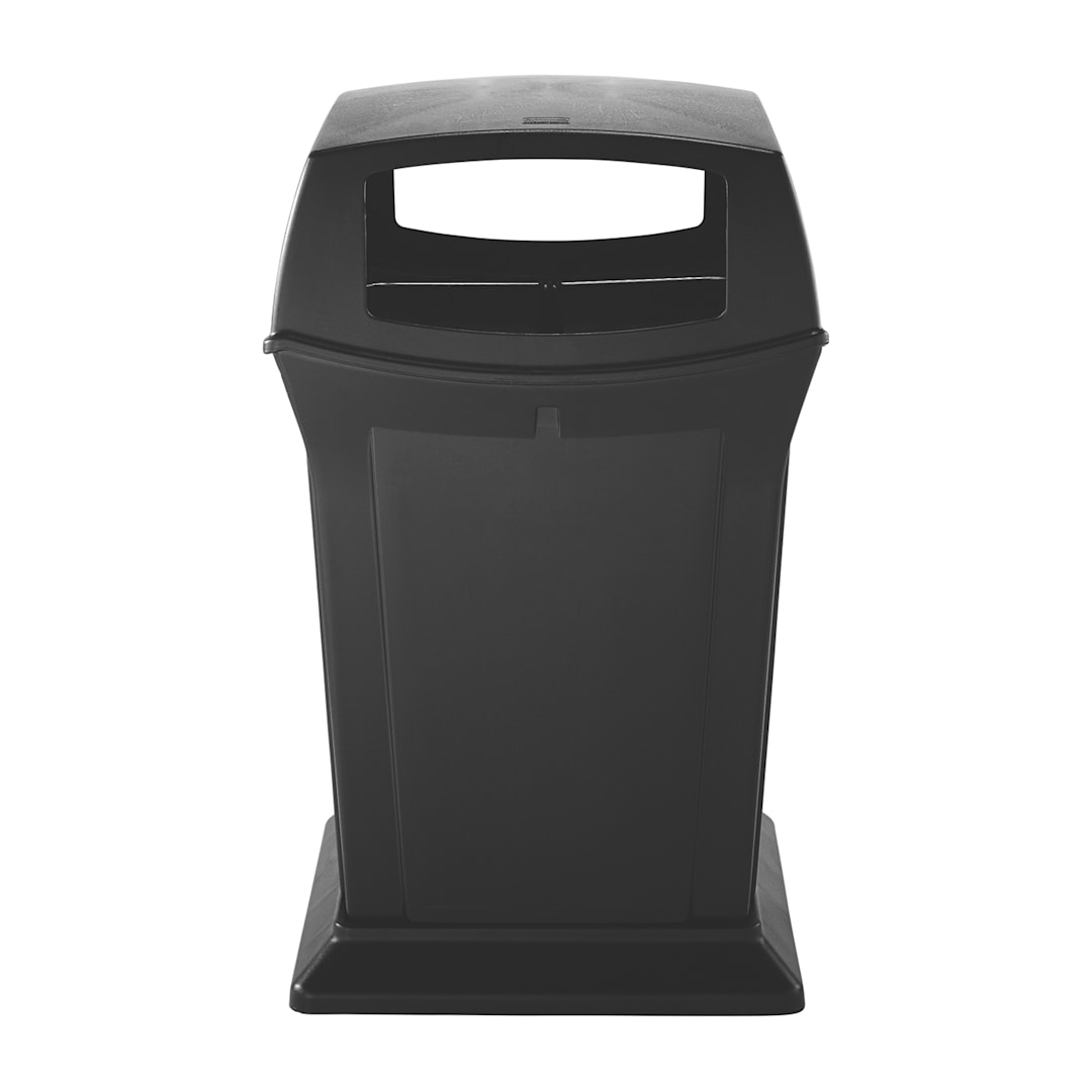 Rubbermaid FG917388BLA Ranger Black 4-Opening 45 Gallon Container