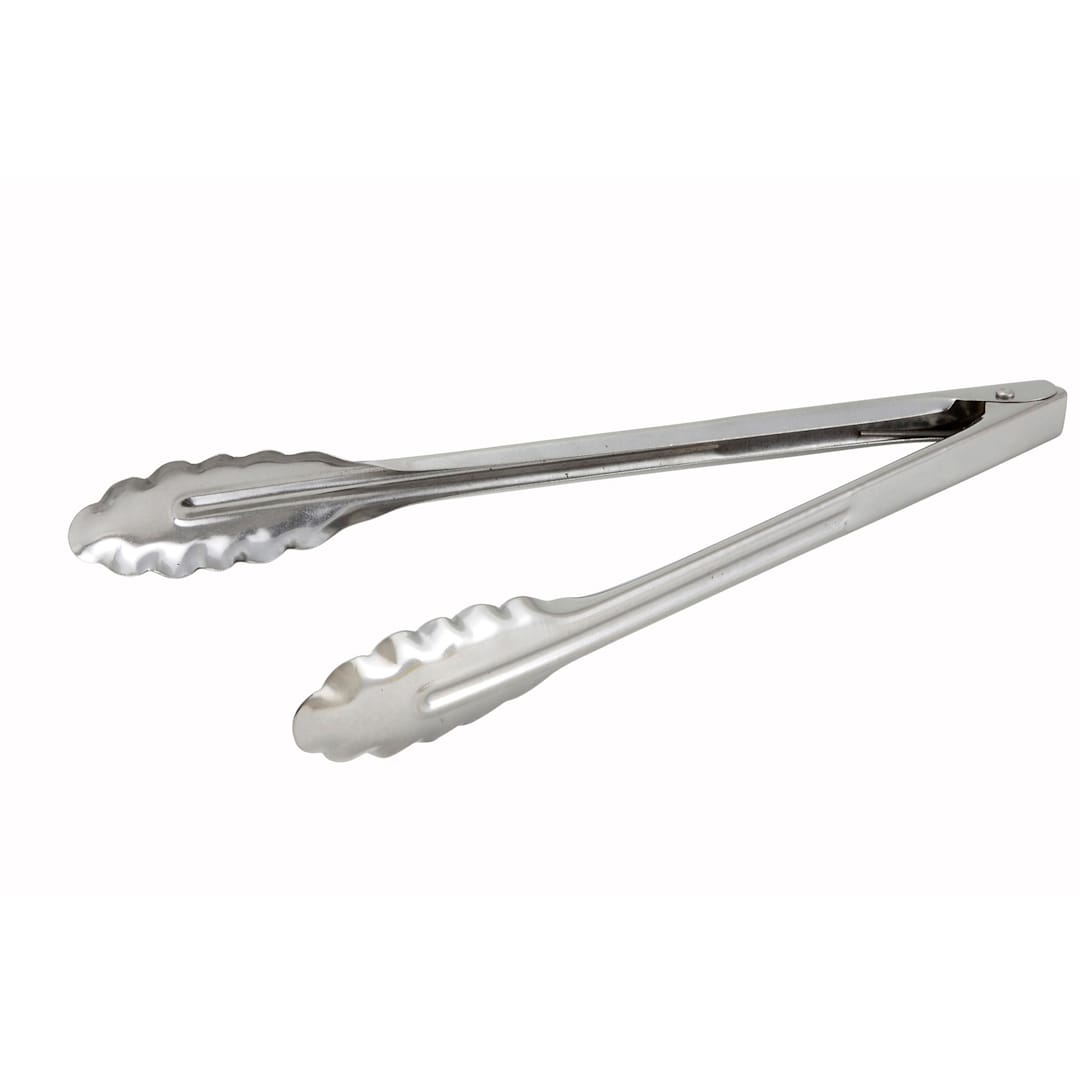Darling Foodservice 0.6MM S/S Scalloped Edge Utility 12" Tong