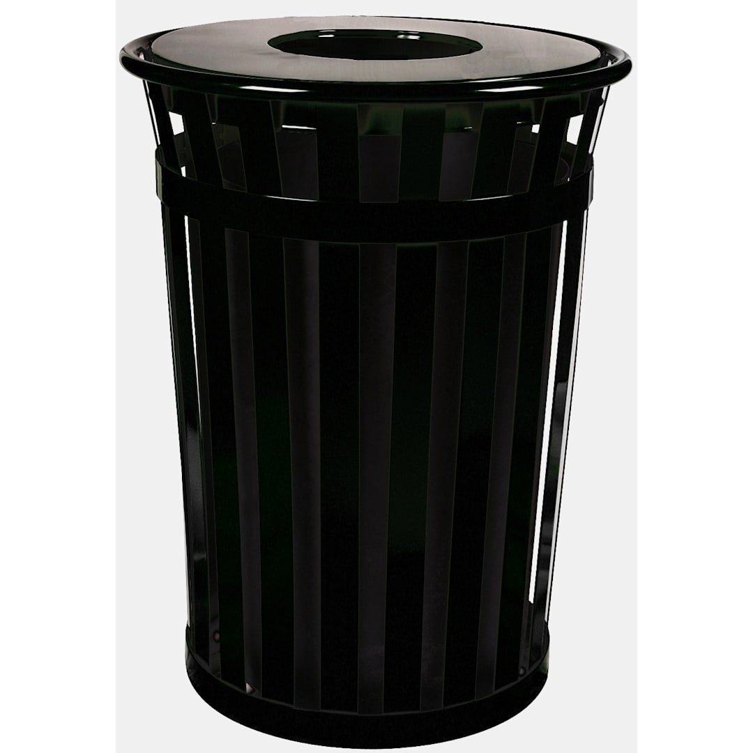 Witt M3601-FT-BK Oakley 36 Gallon Waste Receptacle with Flat Top
