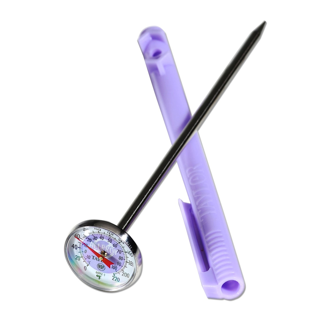 Taylor® 6092NPR Purple Instant Read Thermometer for Allergens