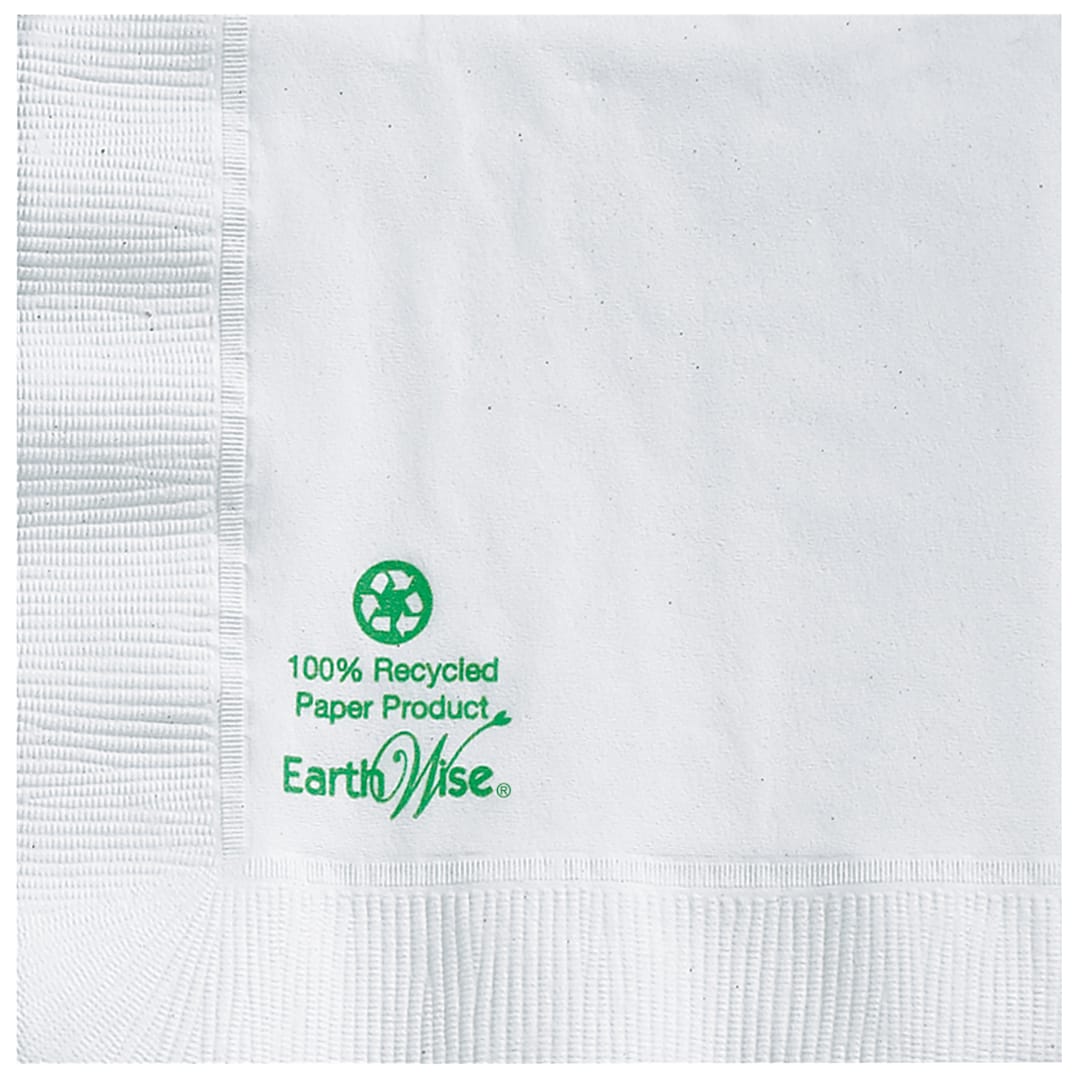 Hoffmaster® 57300 Earth Wise White Beverage Napkin - 3000 / CS