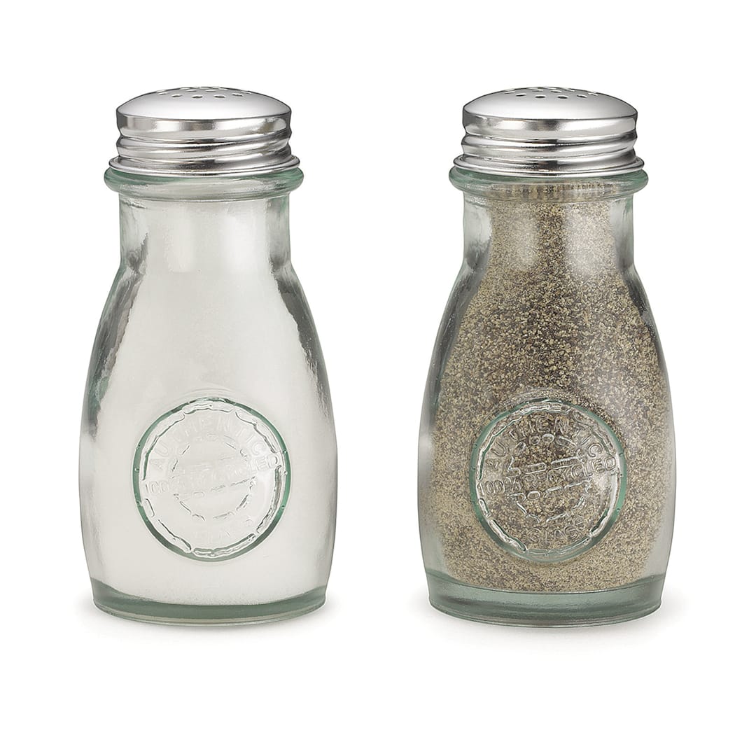 TableCraft 6618 Green Glass 4 Oz. Salt / Pepper Shaker