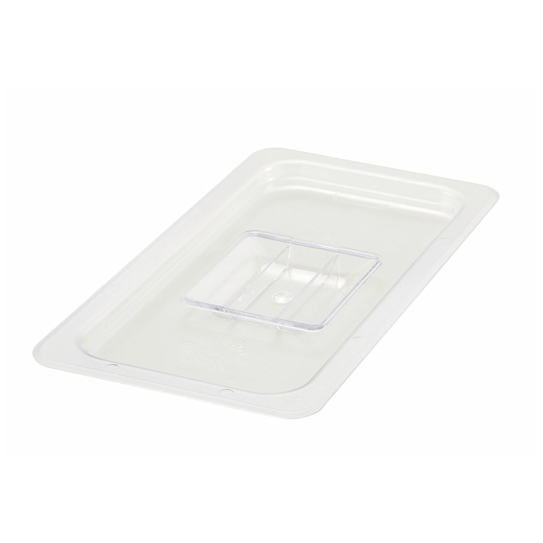 Darling Foodservice Polycarbonate 1/3 Size Solid Cover for Food Pan