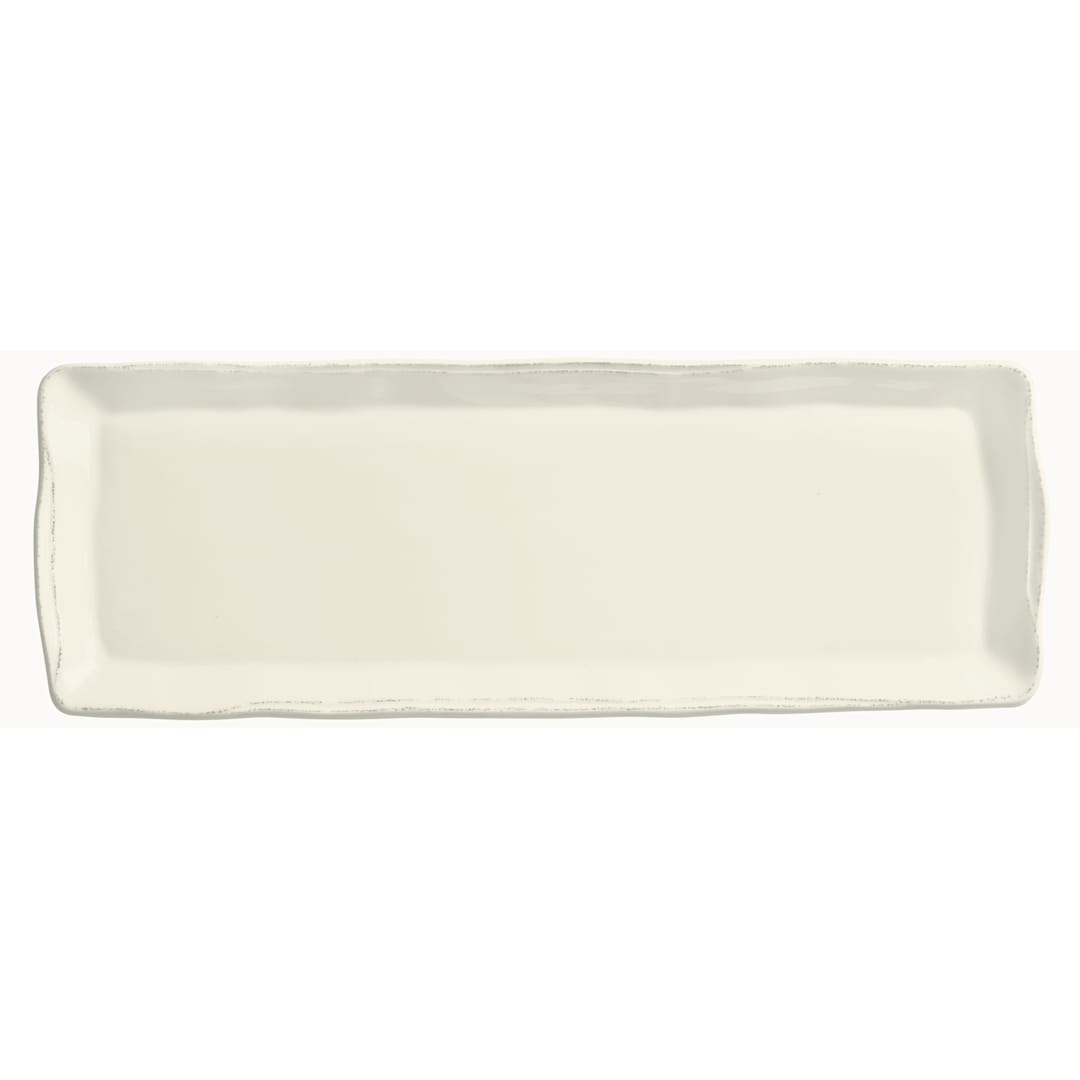 Libbey - Formerly World Tableware FH-529 Farmhouse Cream White 16" Long Tray