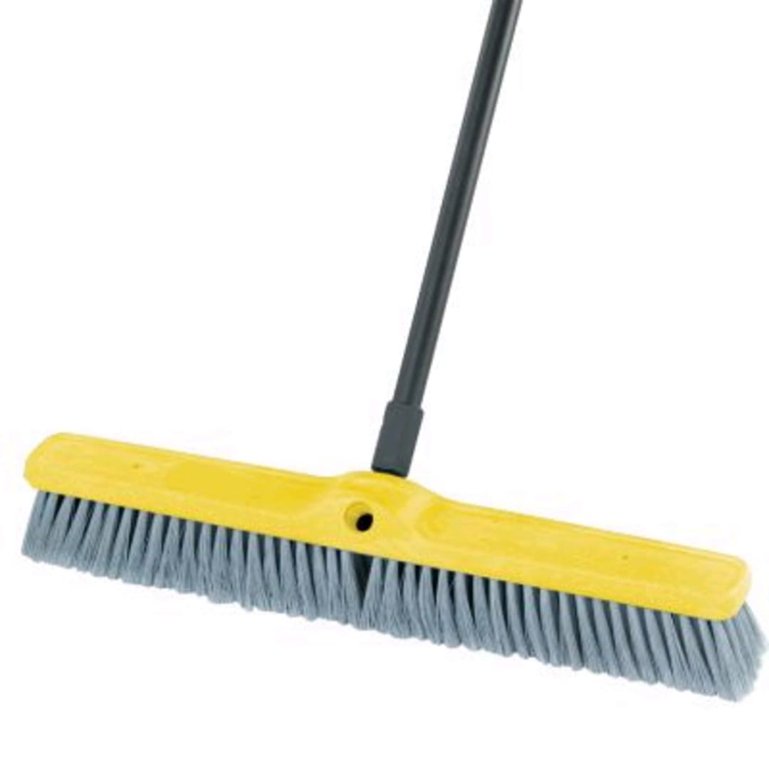 Rubbermaid FG9B0200GRAY Flagged Poly Bristle 24 In. Floor Sweep