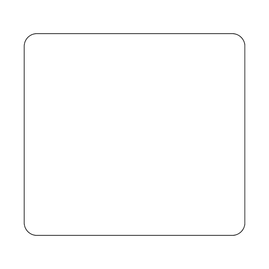 Darling Foodservice White 2.19 x 2" Blank Label - 1000 / RL