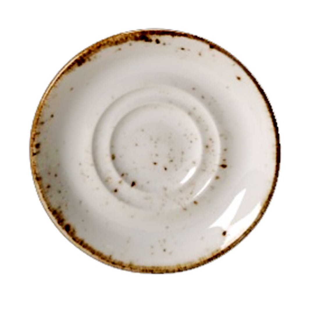 Steelite 11550165 Performance Craft White Double Well Saucer