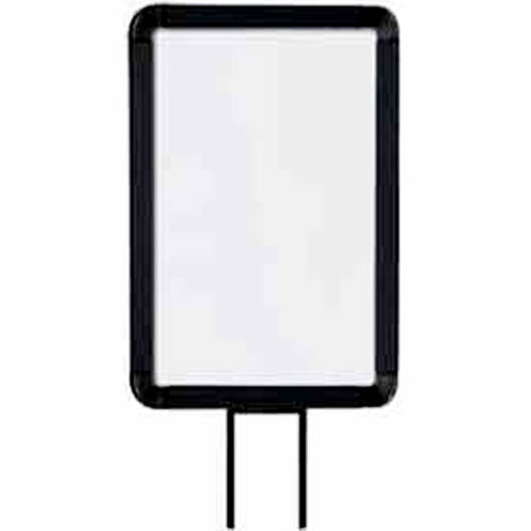 Lavi Industries 50-1130F7V-S/MB Beltrac® Matte Black Sign Frame