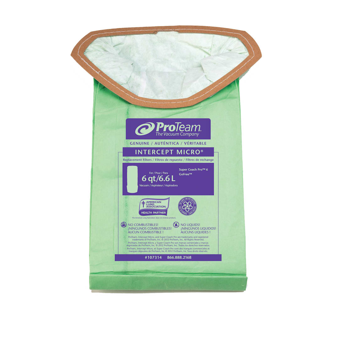ProTeam 107314 Micro Filter 6 Qt. Bag For ProVac FS 6 Vacuum
