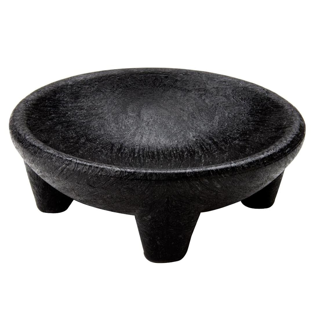 H.S. Inc. NHS1005 Black 7" Molcajete Dish