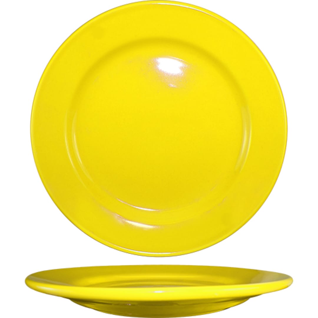 International Tableware CA-9-Y Yellow 9-3/4" Plate