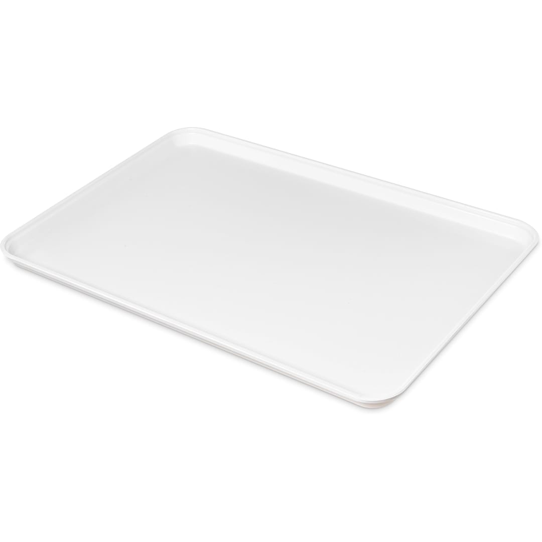 Carlisle 2618FMTQ301 Pearl White 25-5/8 x 17-7/8" Fiberglass Tray