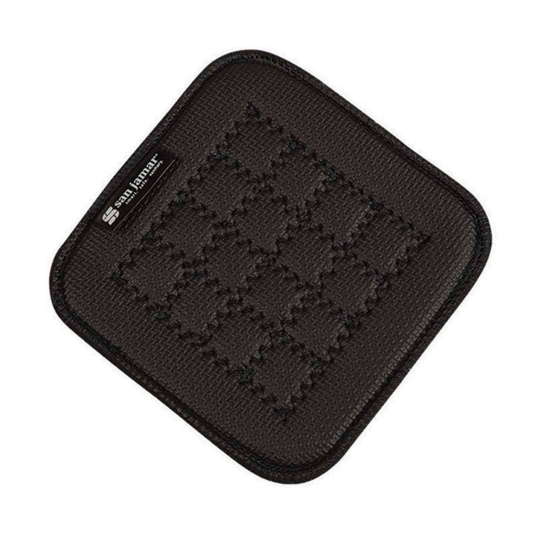 San Jamar UHP55BK Ultigrips® 5.5" x 5.5" Black Hot Pad
