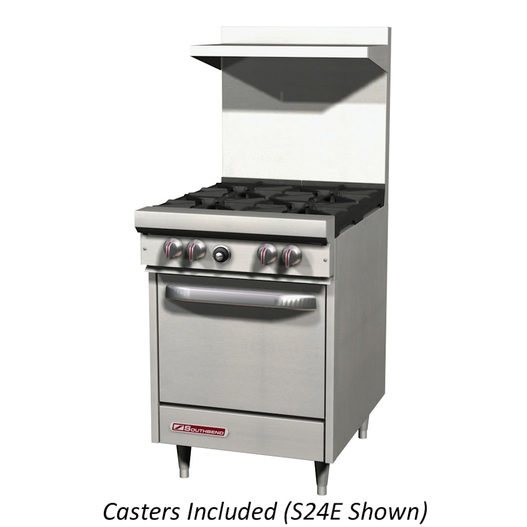 Southbend S24C W/CASTERS Natural Gas Oven with Range and Casters