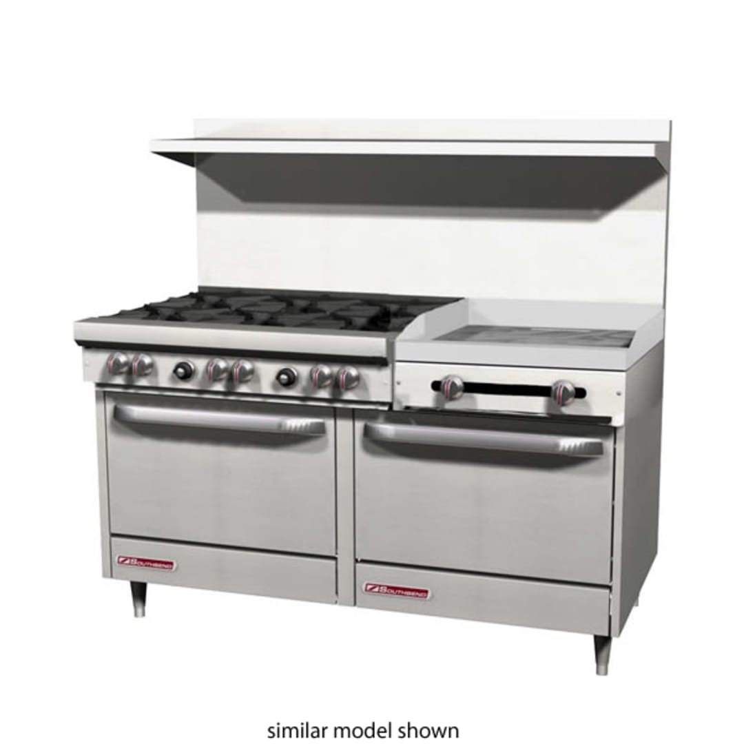 Southbend S60DD-2G S-Series Natural Gas 6-Burner Range with Griddle