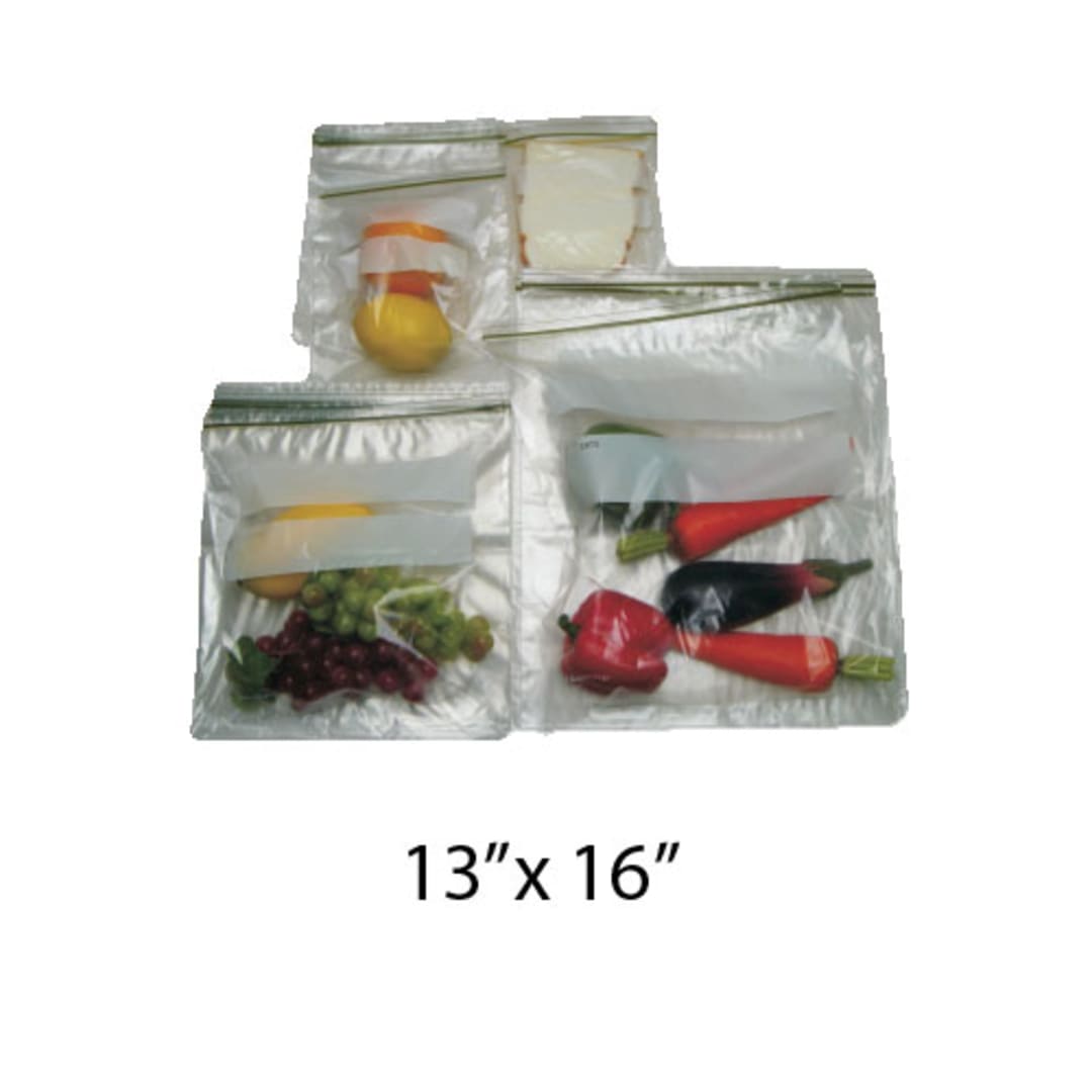 Saneck 732158 13 x 16" Zipper Closure 2 Gallon Bag