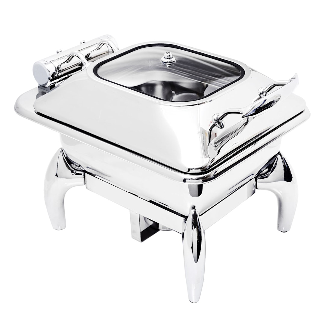Eastern Tabletop 3964G Crown 4 Quart Square Induction Chafer