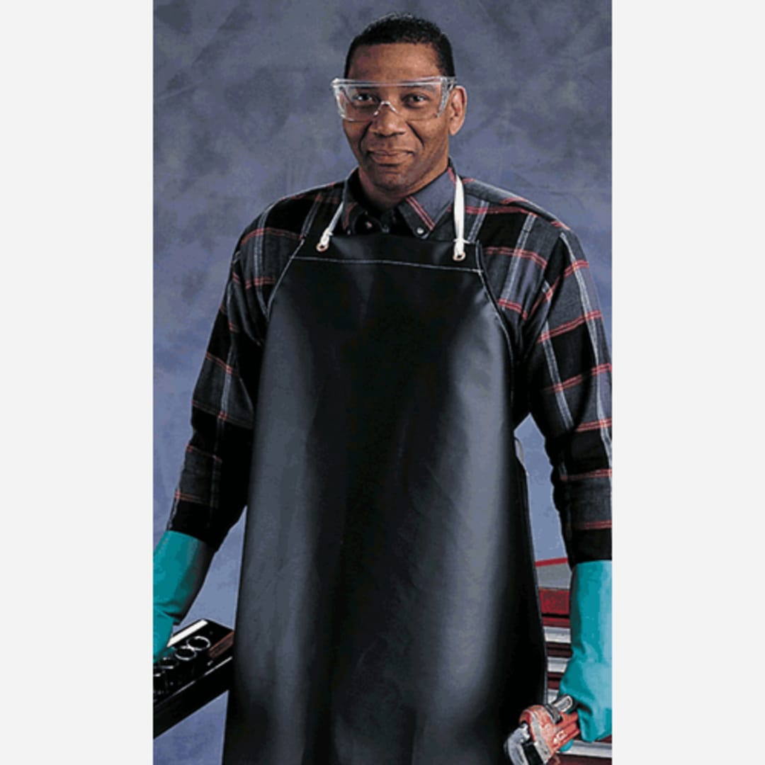 Ansell 56-512 Black 33" x 45" Heavy Weight Apron