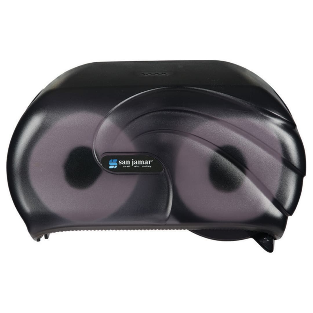 San Jamar® R3690TBK Versatwin Oceans Black Pearl Tissue Dispenser