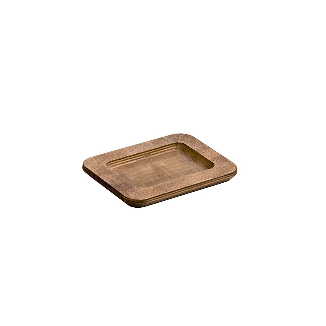 Lodge® UMSRC Rectangular Wood Underliner with Walnut Stain