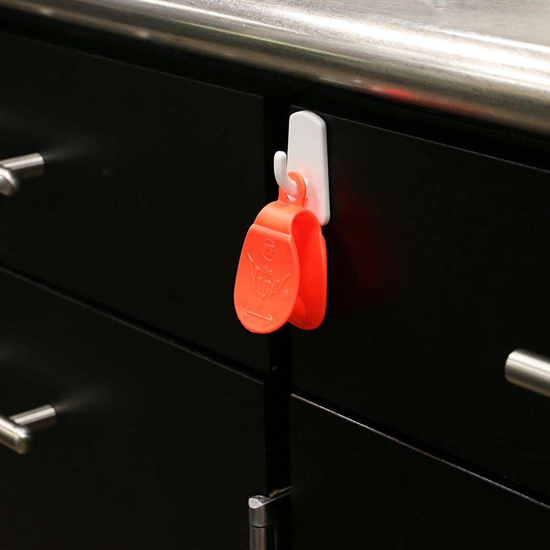 CrewSafe GS1053-6 J-Hook White Plastic Hook - 6 / BG