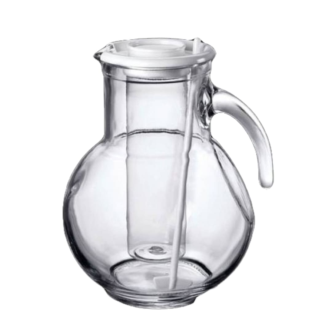 Bormioli Rocco 4923Q140 Kufra 72 Oz. Pitcher with Ice Chamber - 6 / CS