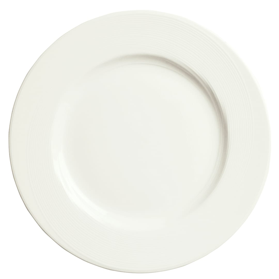 Libbey - Formerly Syracuse China 987659389 Silk 9" White Wide Rim Plate