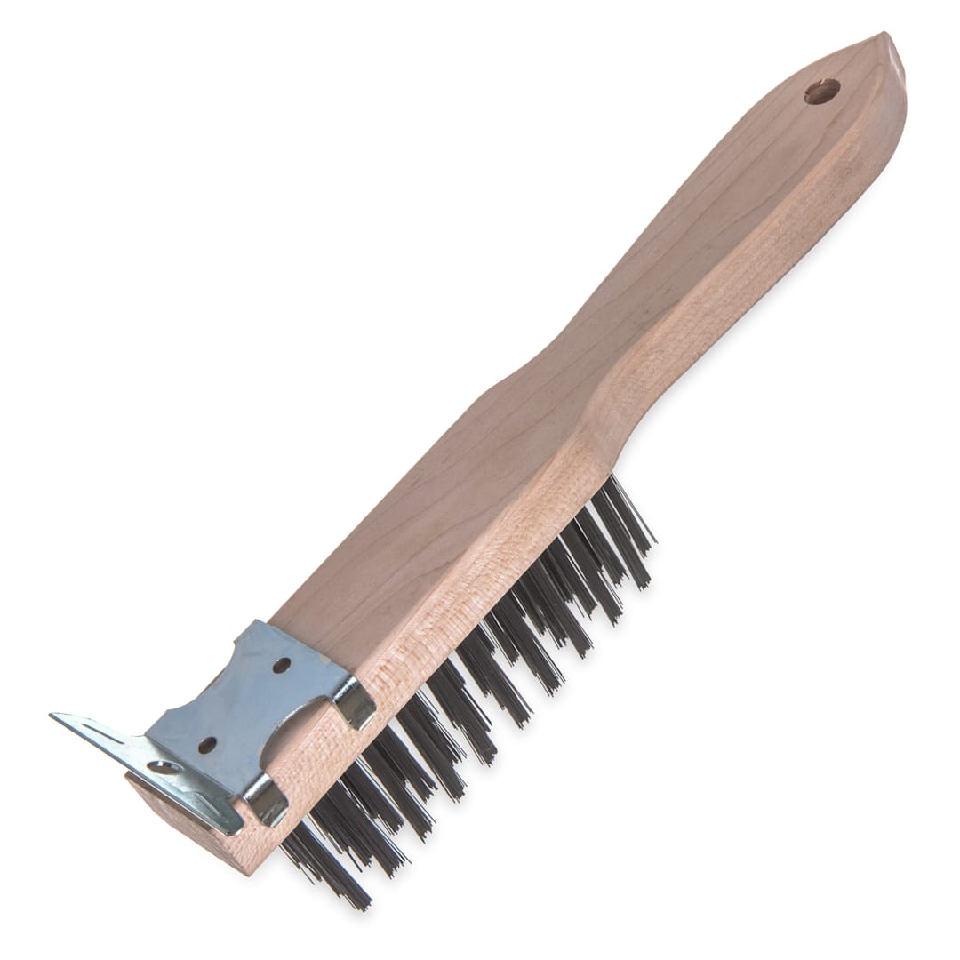 Carlisle 4577900 13-3/4" Steel Wire Brush with Scraper