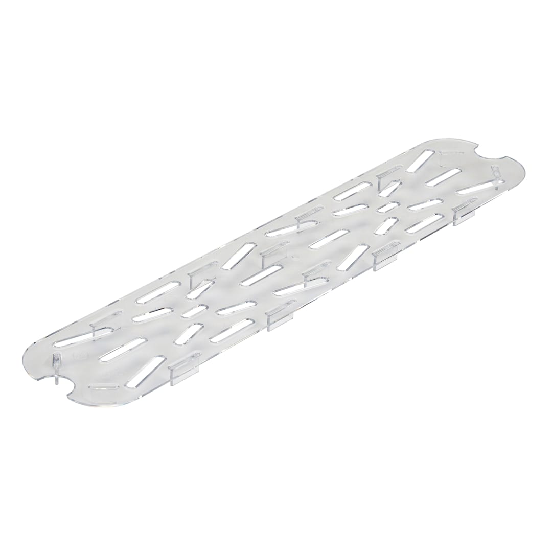 Cambro 20LPCWD135 Camwear Clear Drain Shelf f/ Half Size Long Food Pan