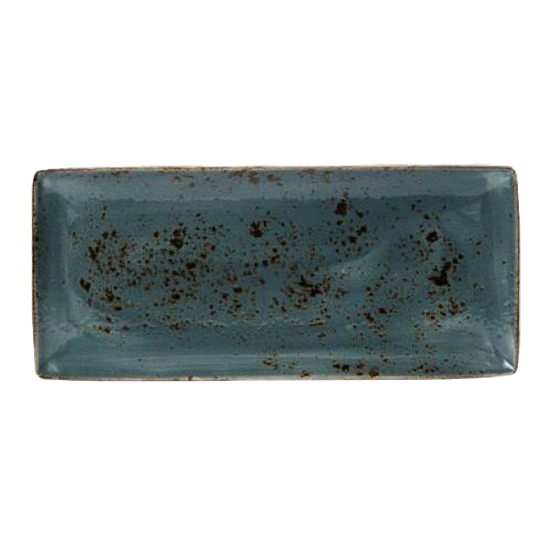 Steelite 11300552 Performance Craft Blue Rectangle Platter - 6 / CS