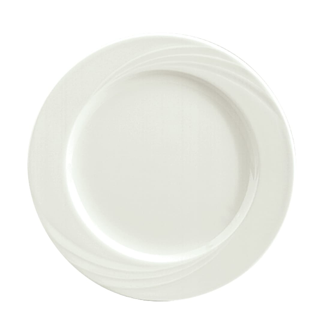 Schonwald 9180031 Donna 12.25" White Porcelain Plate - 6 / CS