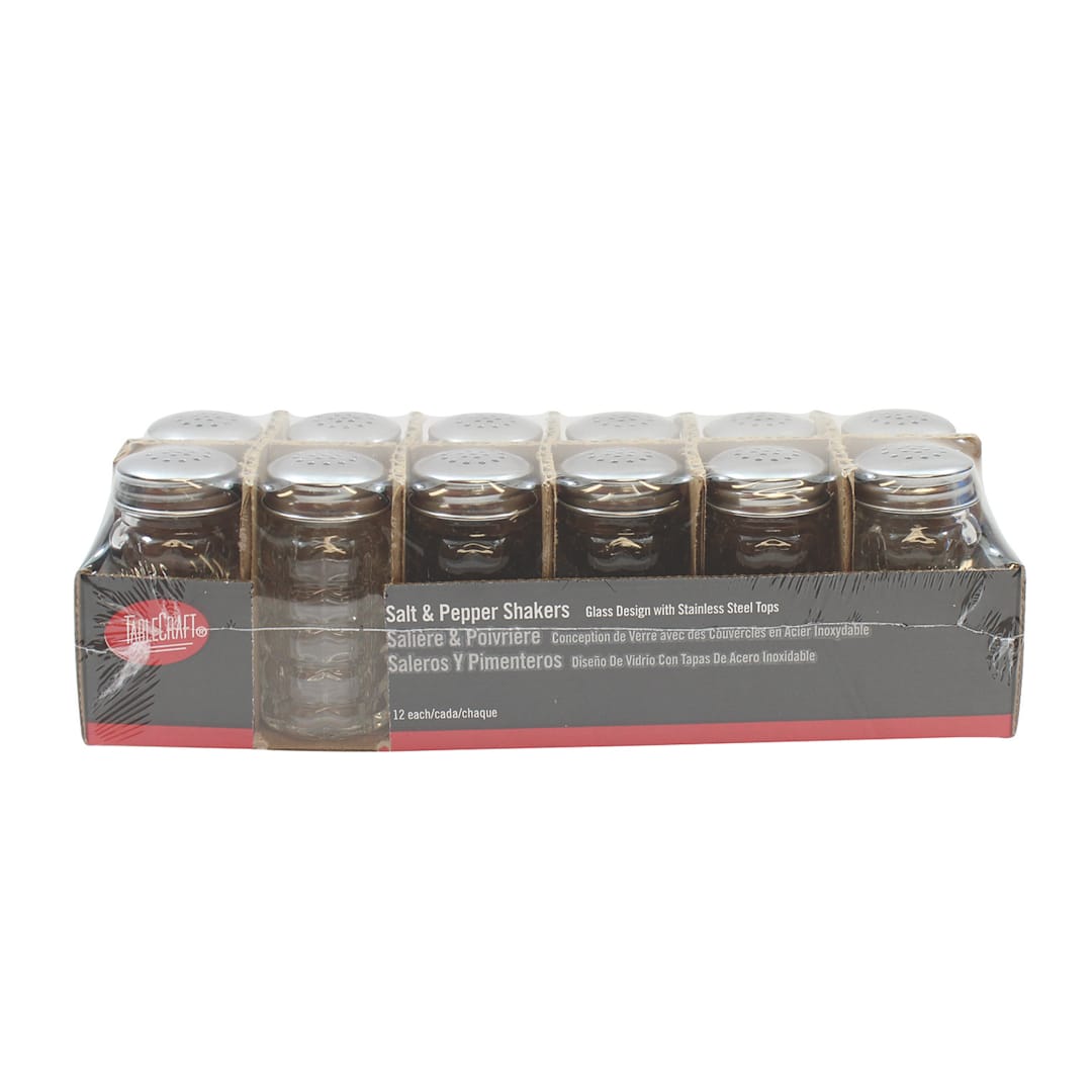 TableCraft C163-12 Nostalgia Glass 1.5 Oz. S&P Shakers