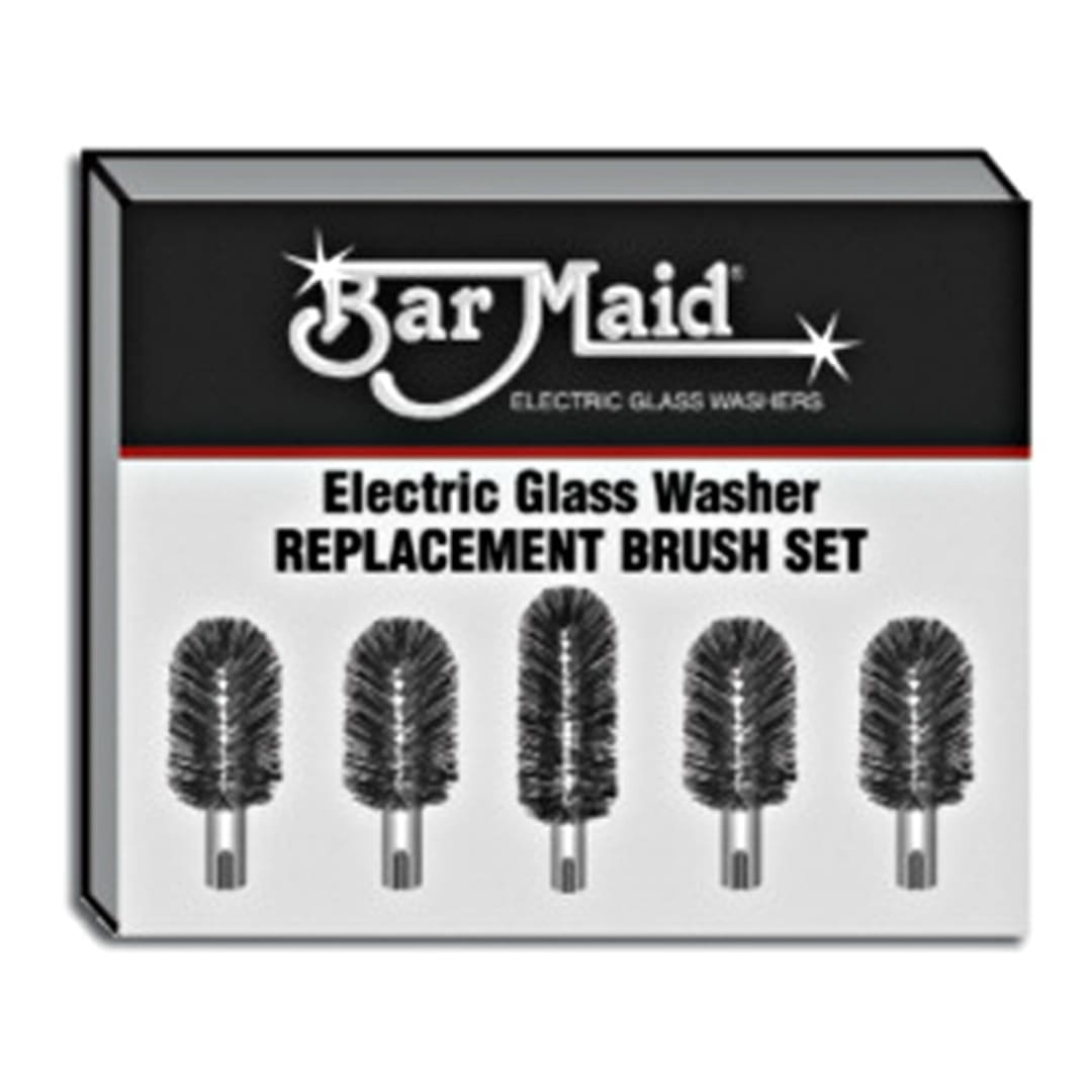 Bar Maid BRS-1722 5 Piece Replacement Glass Washer Brush Set
