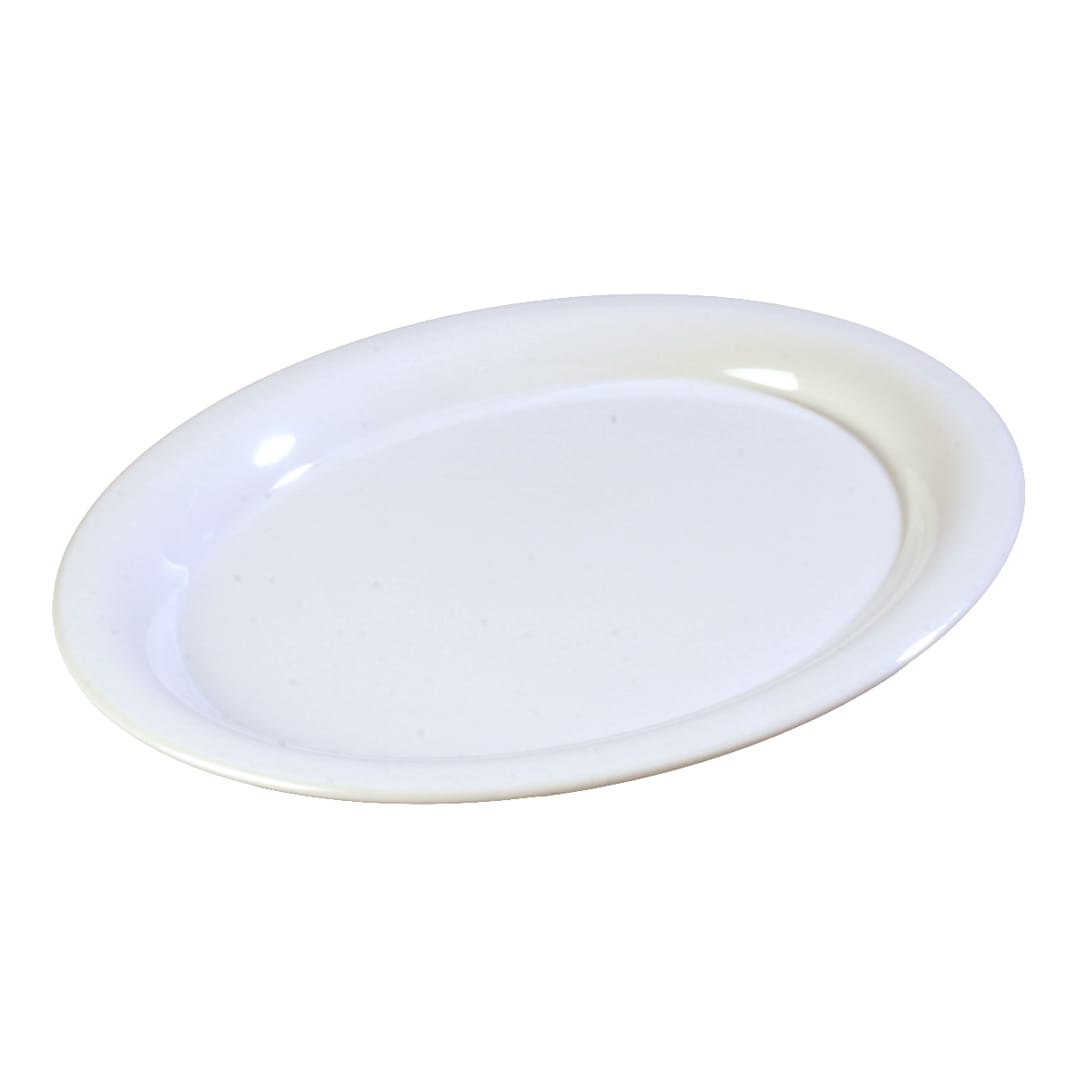 Carlisle 3308202 Sierrus White Melamine 12 x 9" Oval Platter