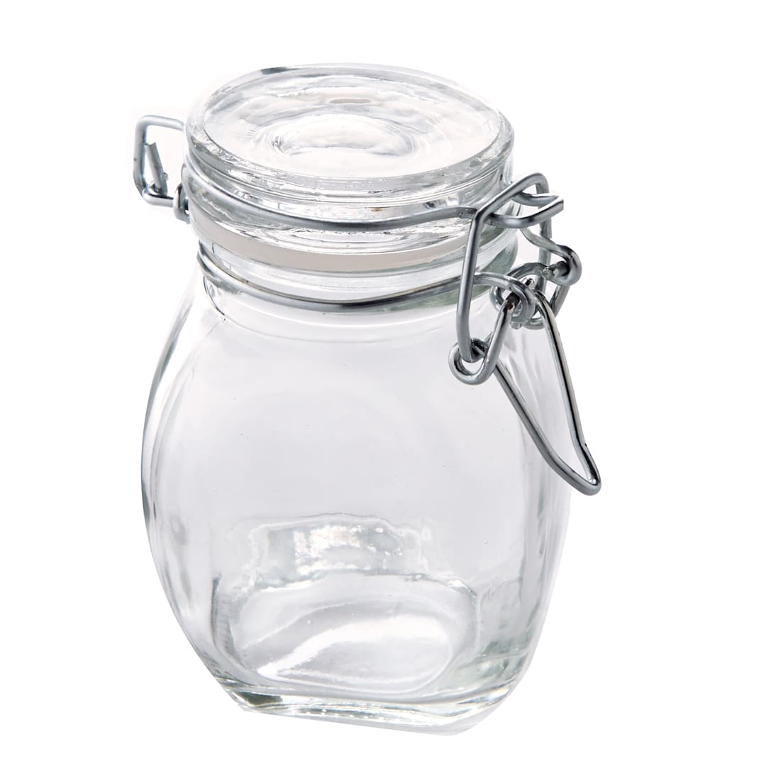 American Metalcraft HMMJ3 3.5 Oz. Mini Mason Jar with Hinged Lid