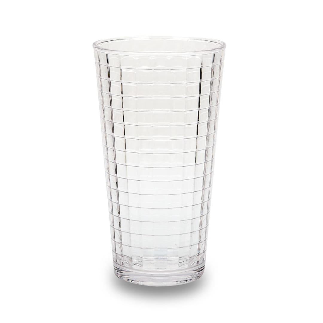 Impulse Enterprises 6697 Checkers Clear Polycarbonate 16 Oz Highball