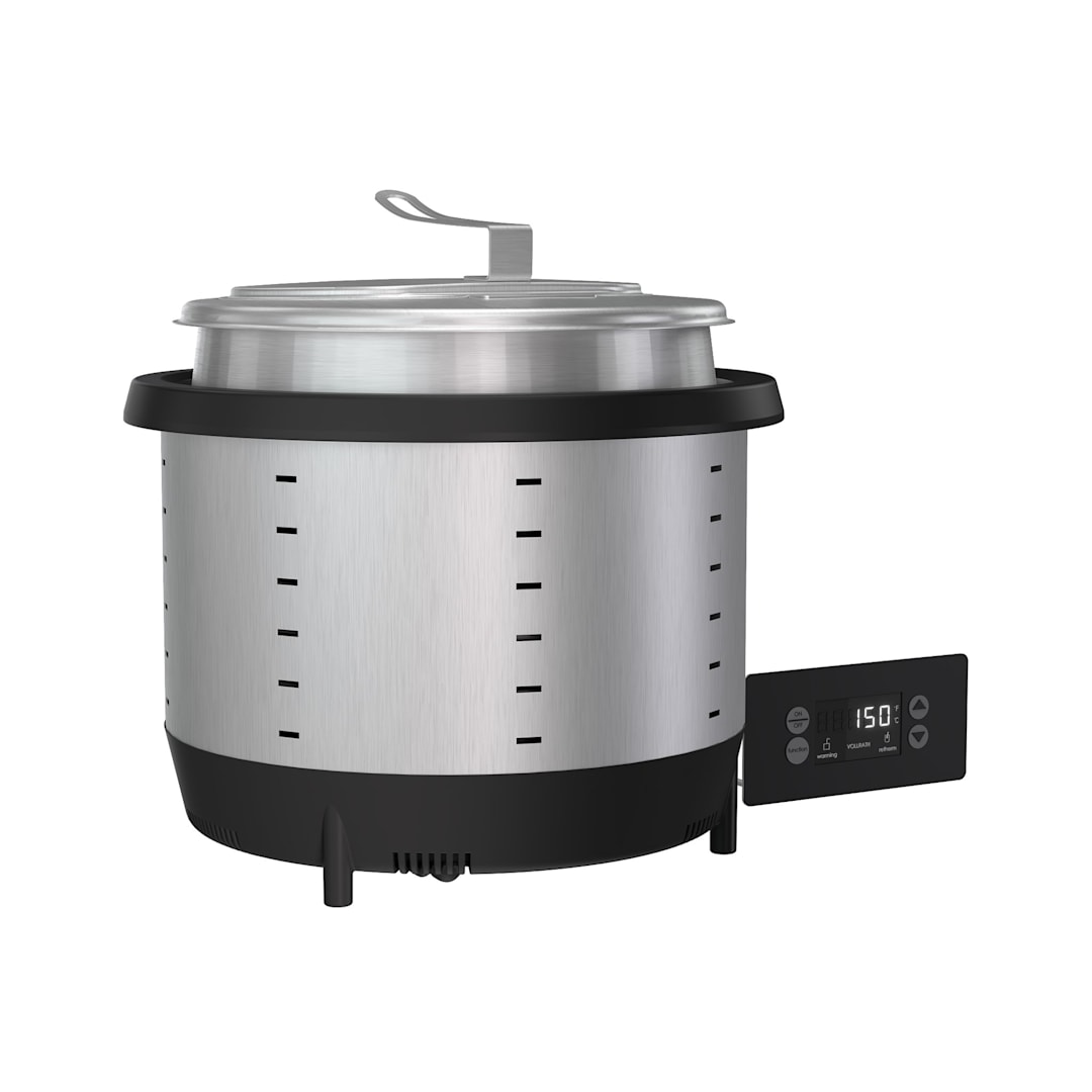 Vollrath 741101DW Mirage® Silver 11 Quart Drop-In Induction Warmer