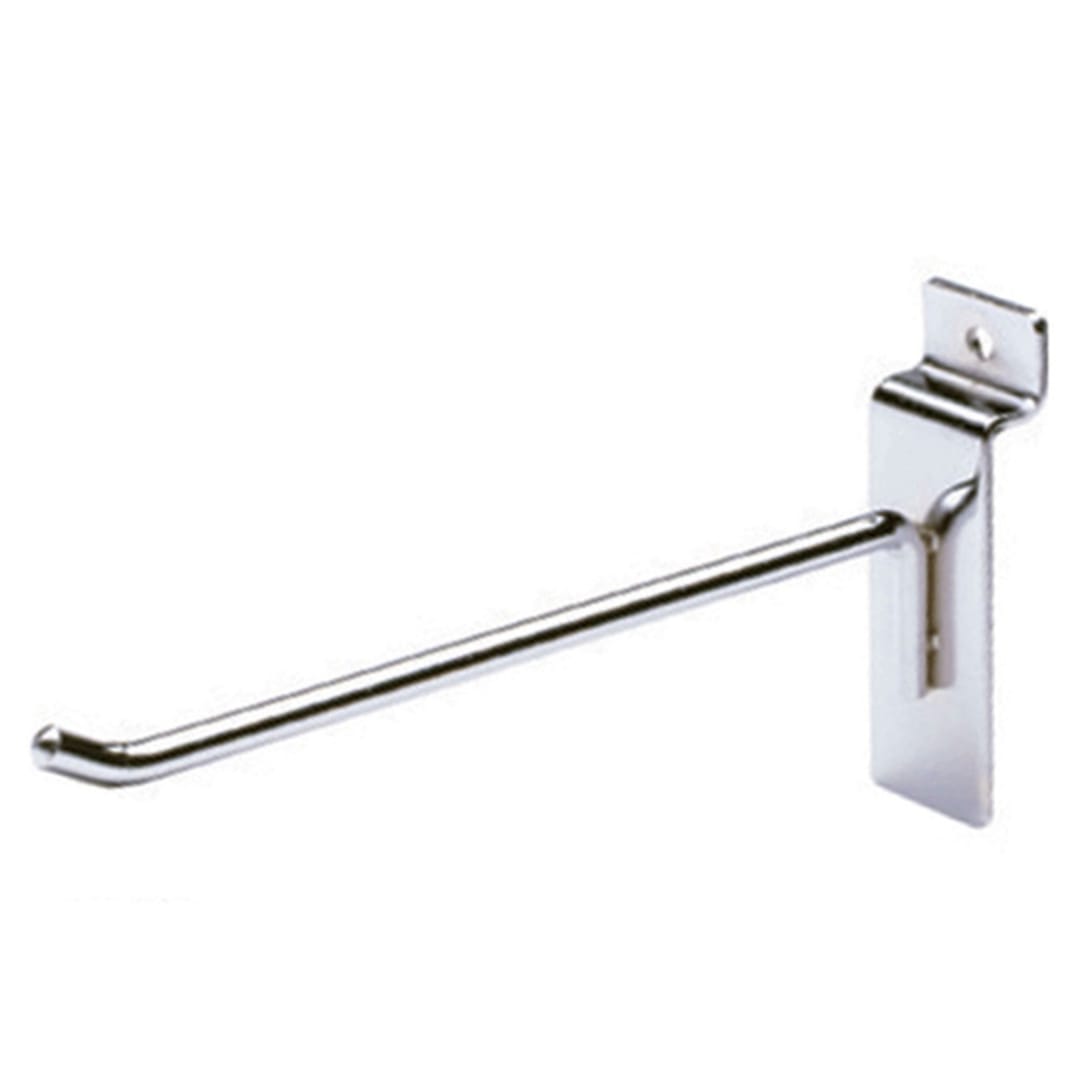 Grand & Benedicts Store 284-30058-8 Chrome HD 8" Slatwall Hook