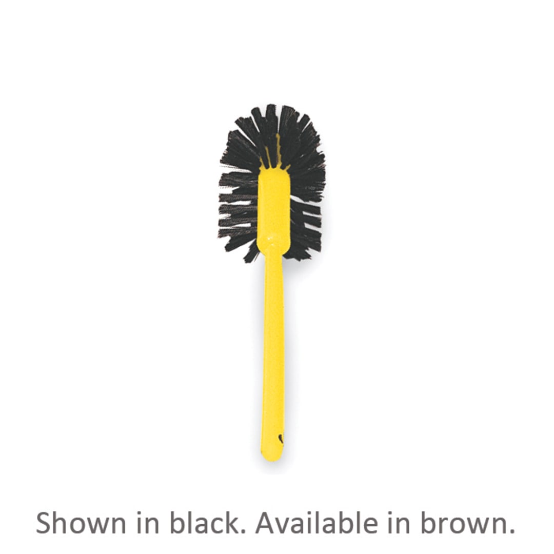 Rubbermaid FG632000 Brown Plastic Handle 17" Toilet Brush