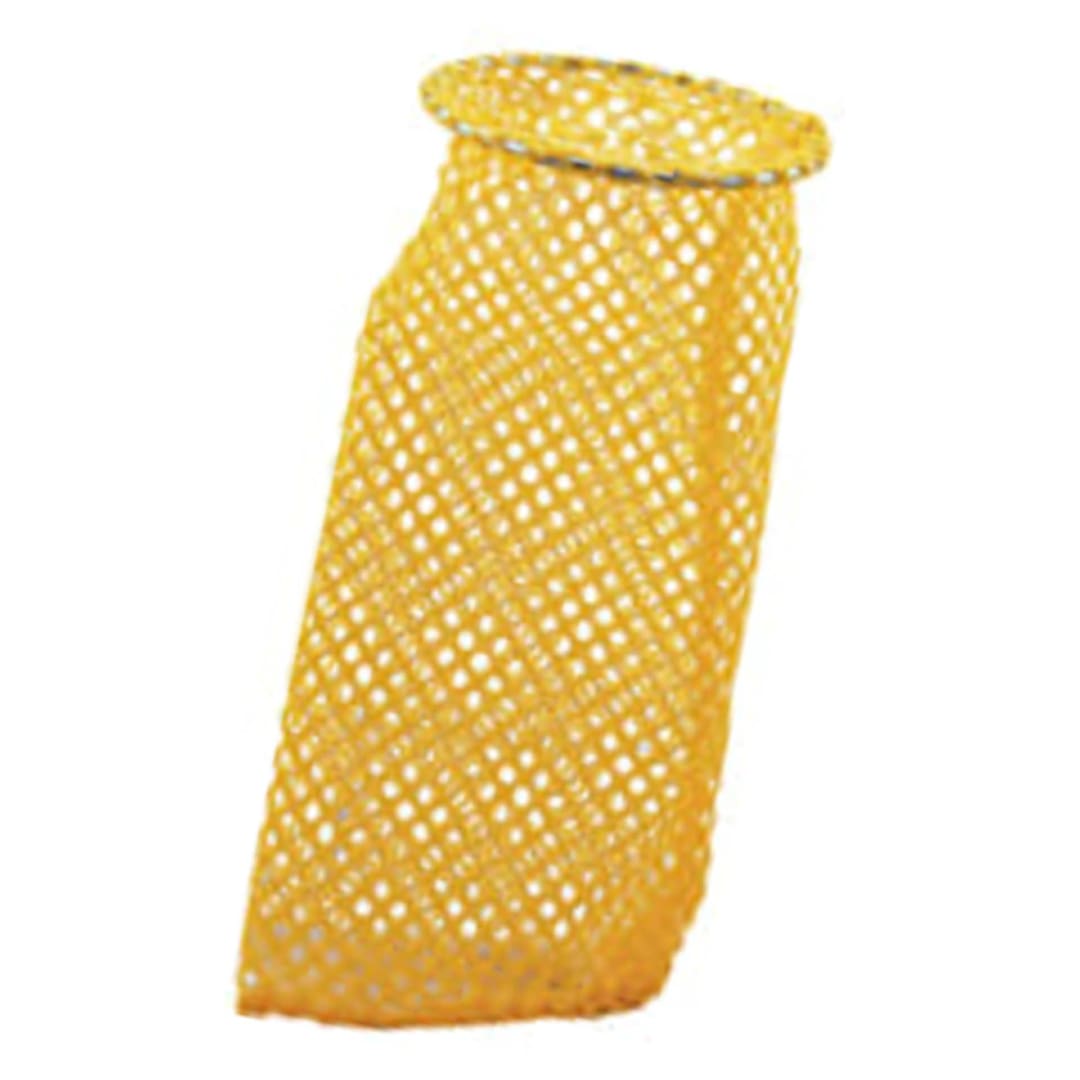 Darling Foodservice Mesh Yellow 3 inch Drain Sock Strainer