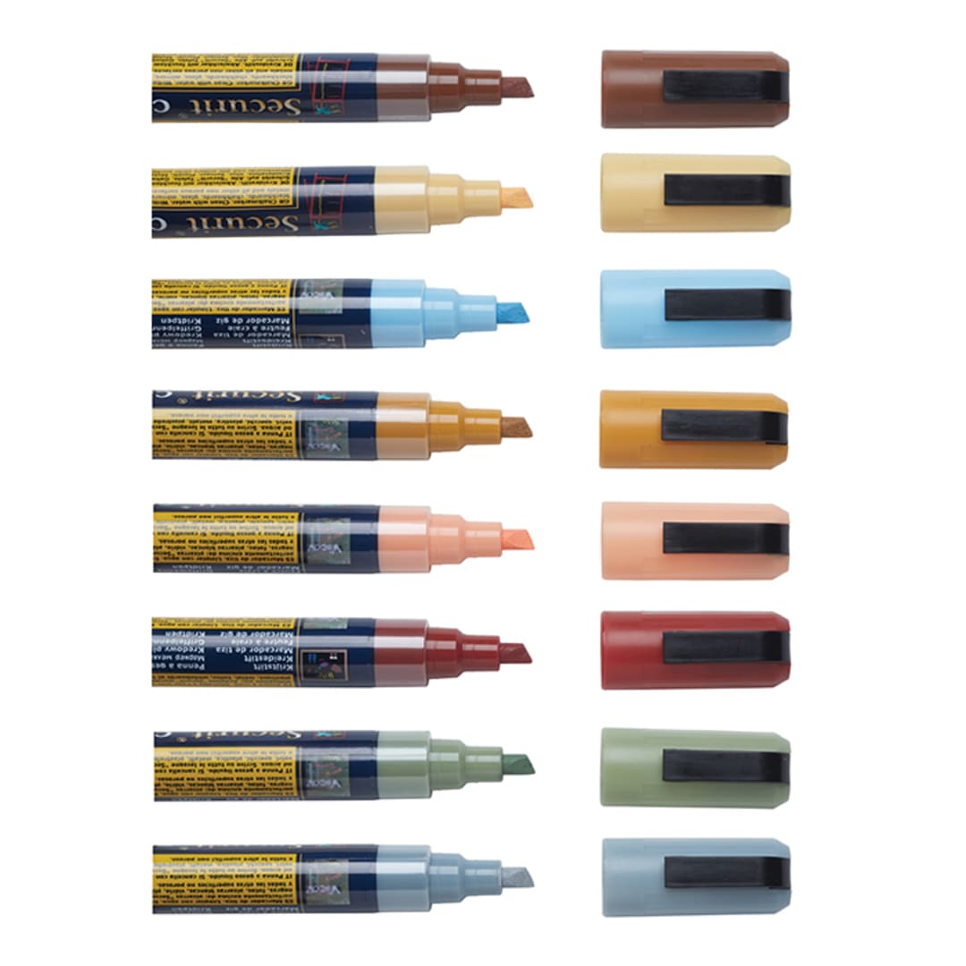 American Metalcraft SMA510V8ET Securit Small Chalk Markers - 8 / PK