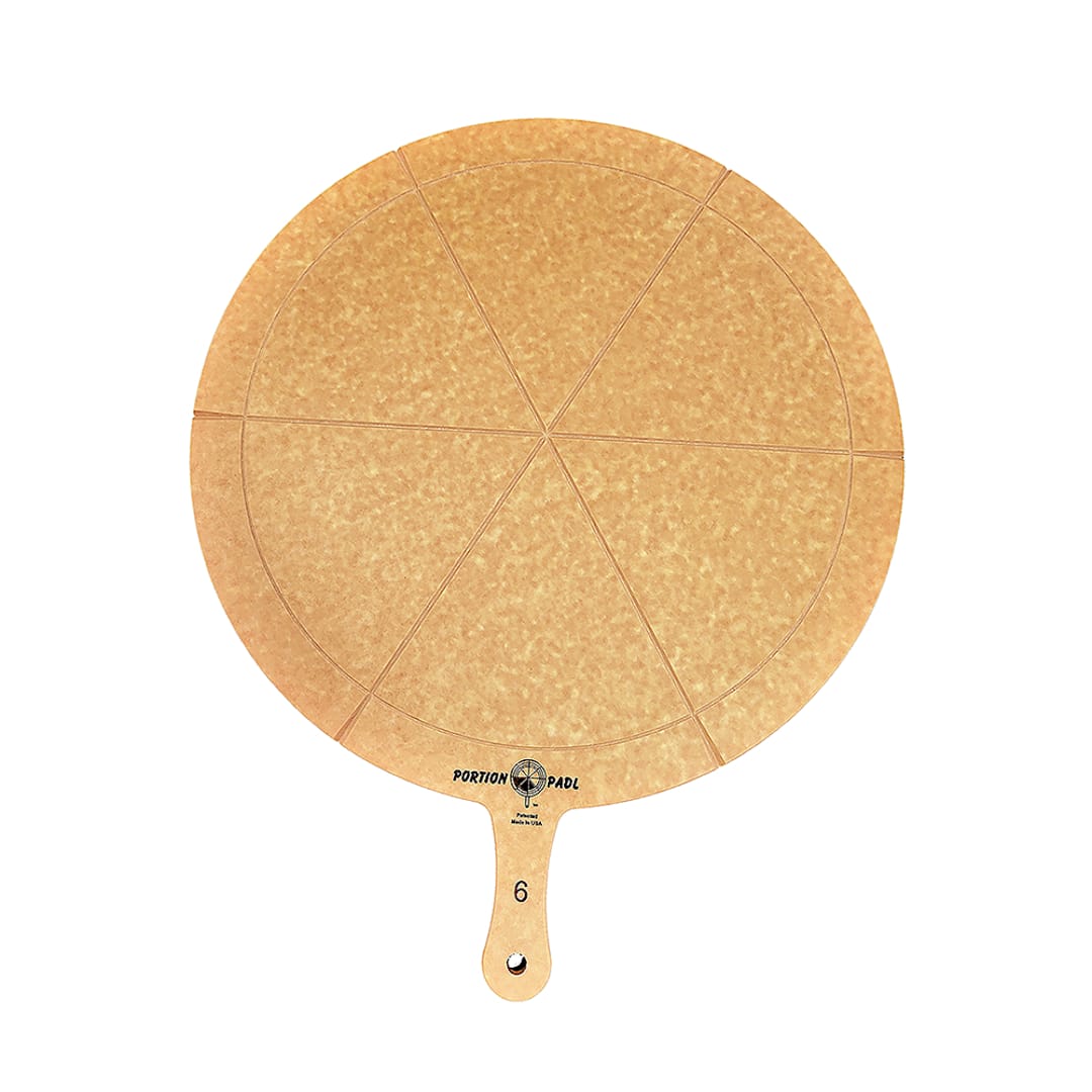 Nuova Vita C1SRD21D6 6-Slice 18" Portion PadL Pizza Cutting Board