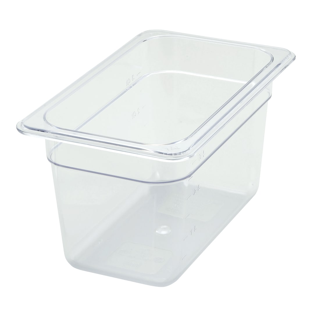 Darling Foodservice; Clear 1/4 Size x 6" D Food Pan