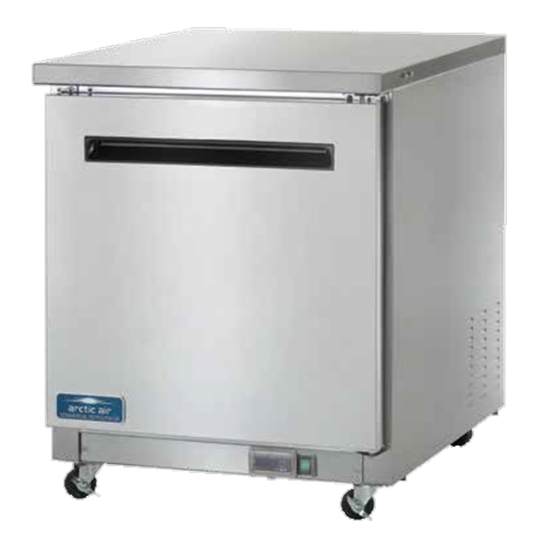 Arctic Air AUC27R S/S 6.5 Cu Ft Under-Counter Work Top Refrigerator