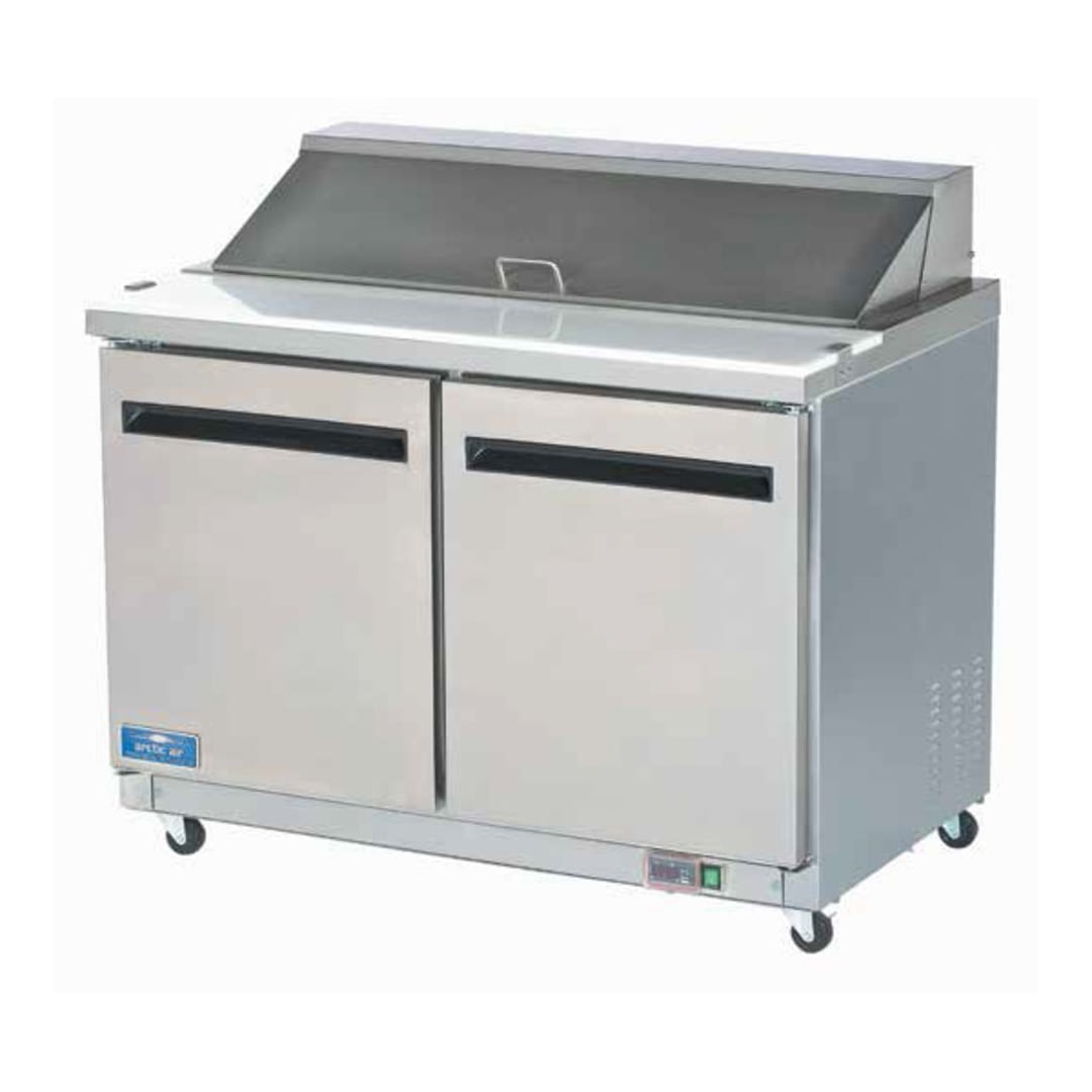 Arctic Air AST48R 12 Pan 12 Cu Ft Sandwich / Salad Prep Table