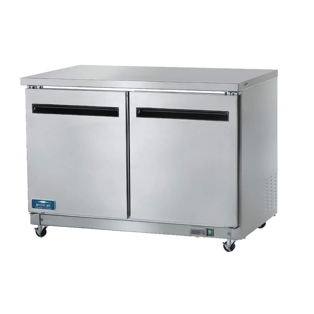 Arctic Air AUC48R S/S 12 Cu Ft Under-Counter Work Top Refrigerator